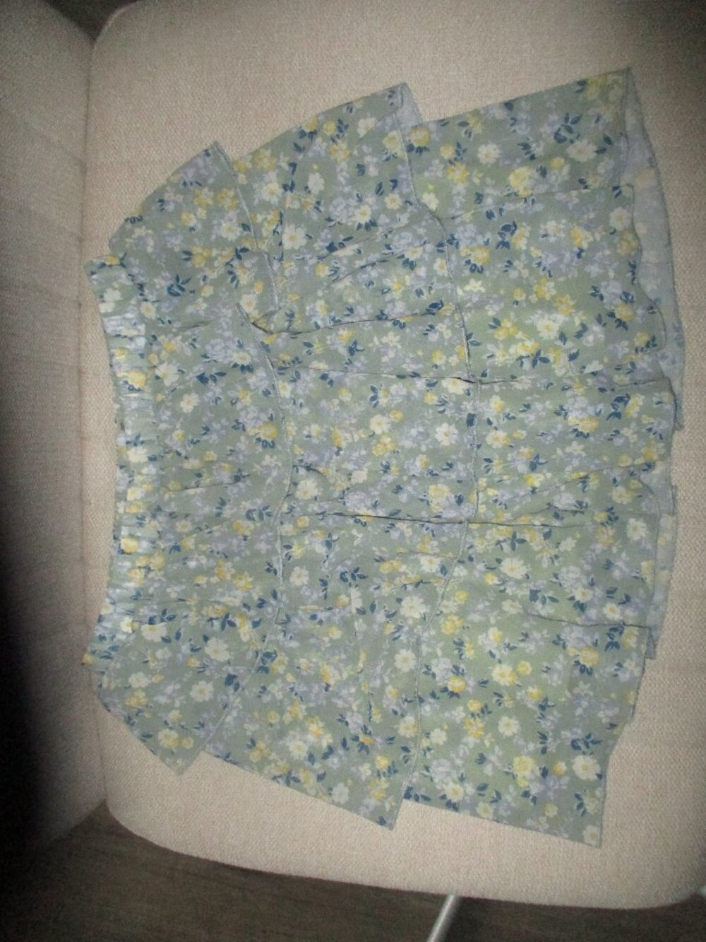 Altar'd State Ruffly Floral Mini Skirt Size S